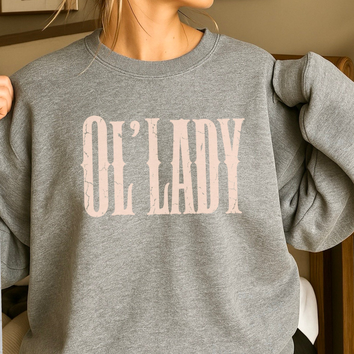 Ol’ Lady Crewneck Sweatshirt