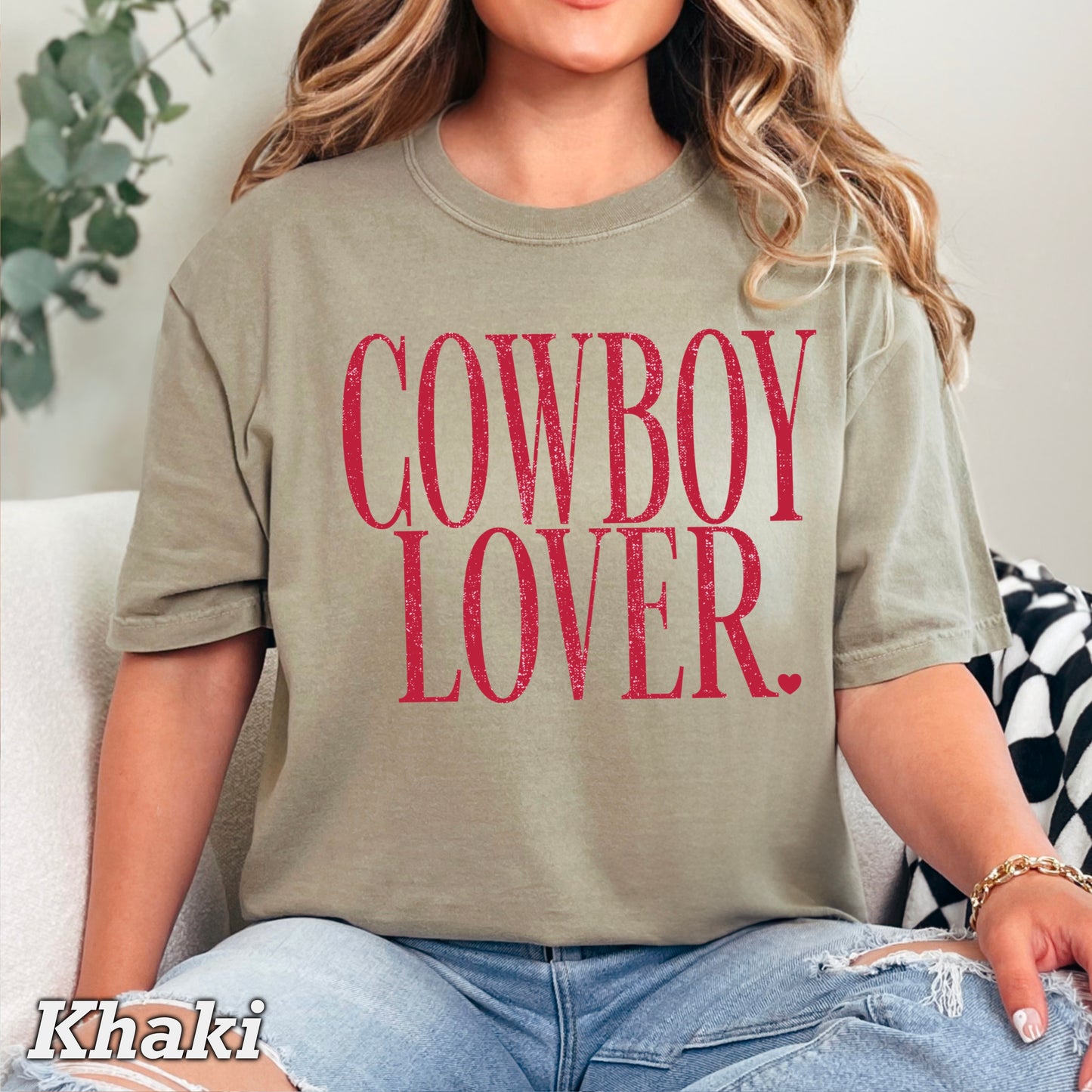 Cowboy Lover Valentine’s Day Comfort Color Graphic Tee