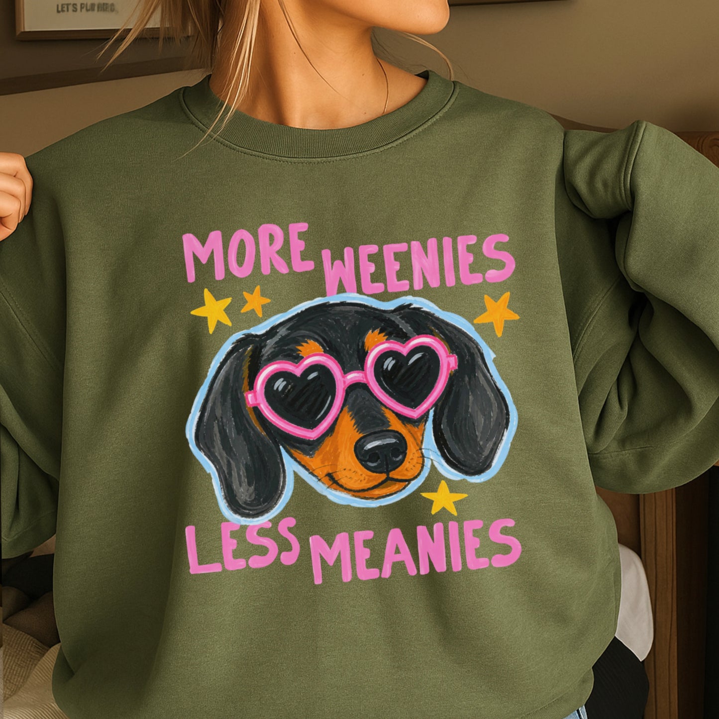 More Weenies Less Meanies Crewneck Sweatshirt