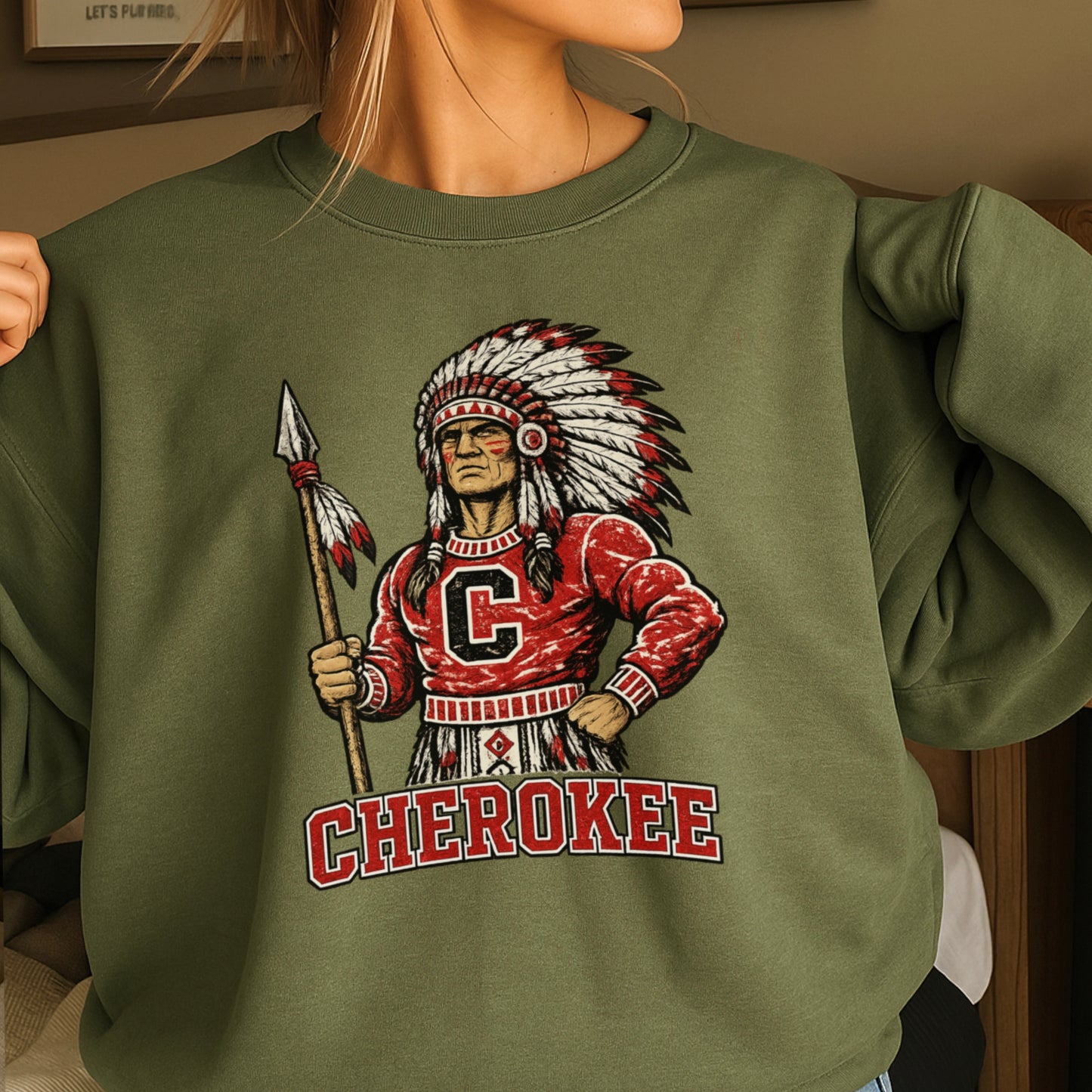 Cherokee Warriors Crewneck Sweatshirt