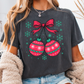 Christmas Cherries Comfort Color Graphic Tee
