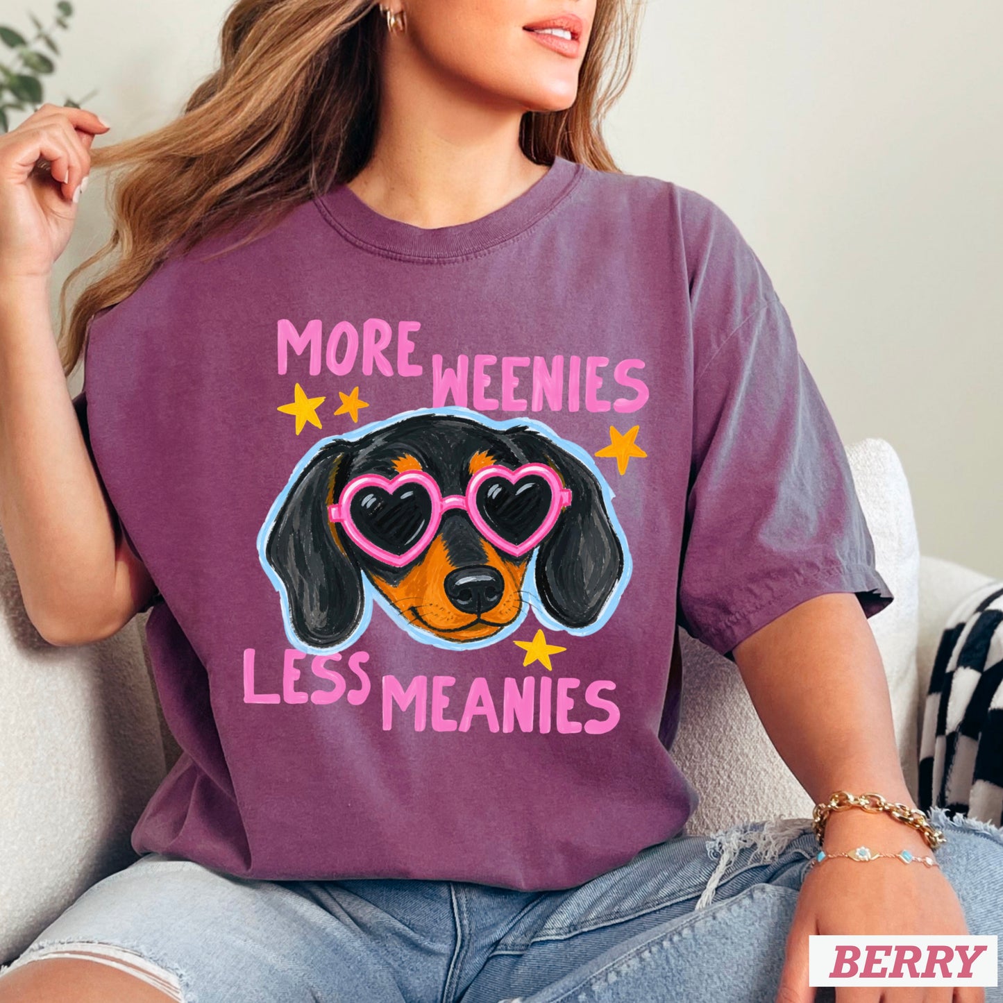 More Weenies Less Meanies Comfort Color Graphic Tee