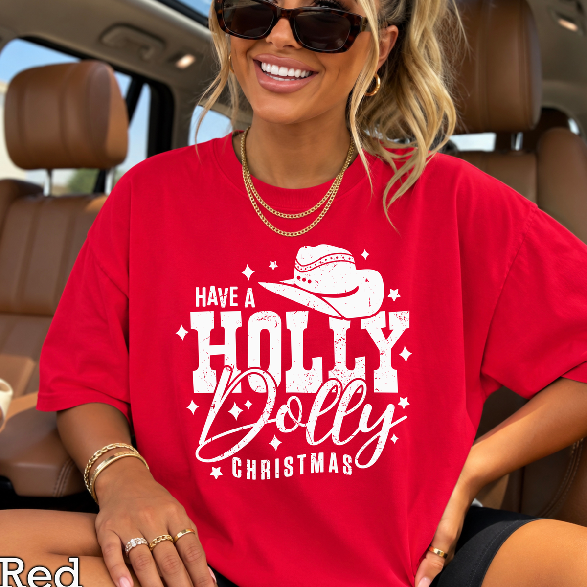 Have A Holly Christmas Comfort Color Graphic Tee
