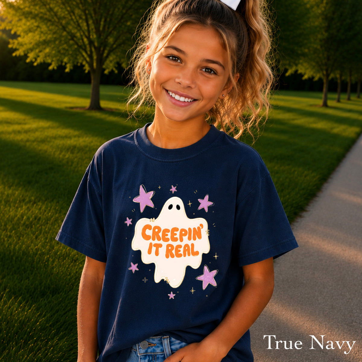 Creepin It Real Halloween Youth Comfort Color T-Shirt