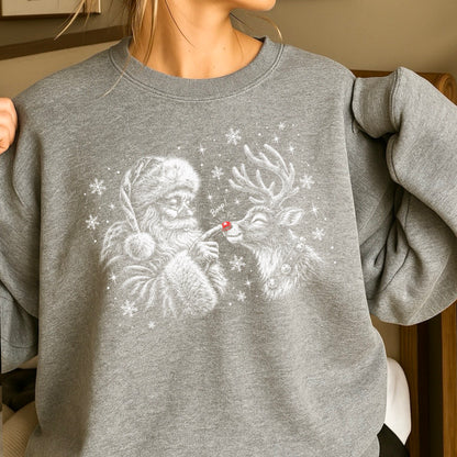 Christmas Santa Boop Crewneck Sweatshirt