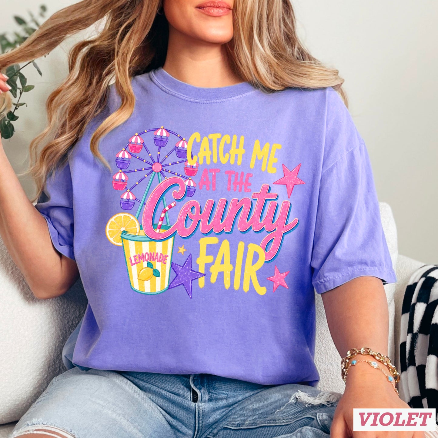 Catch Me At The County Fair Comfort Color Graphic Tee