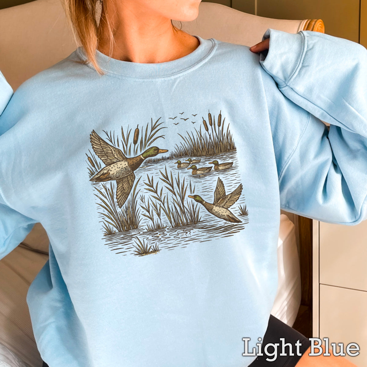 Mallard Duck Crewneck Sweatshirt