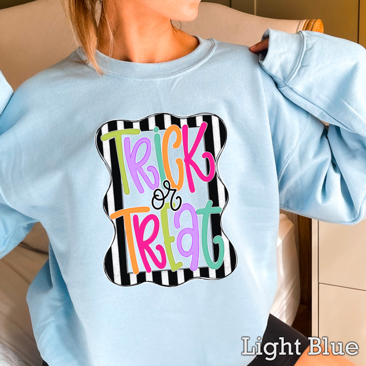 Trick Or Treat Halloween Crewneck Sweatshirt
