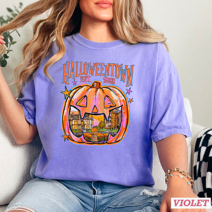 Halloween Town Comfort Color Graphic Tee