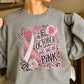 In October We Wear Pink Crewneck Sweatshirt