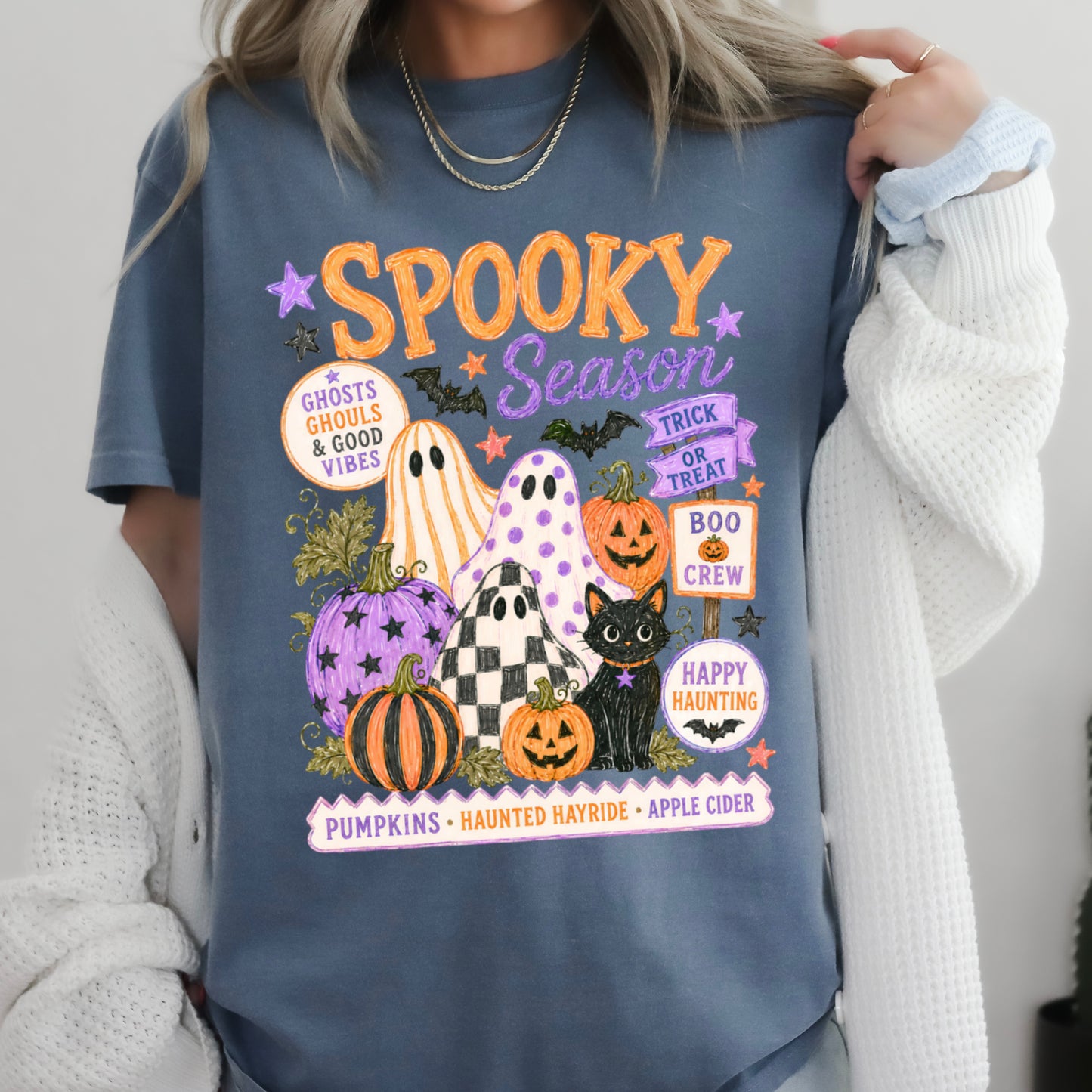 Spooky Season Comfort Color Graphic Tee