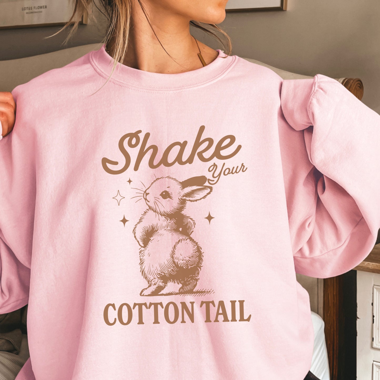 Shake Your Cotton Tail Easter Crewneck Sweatshirt
