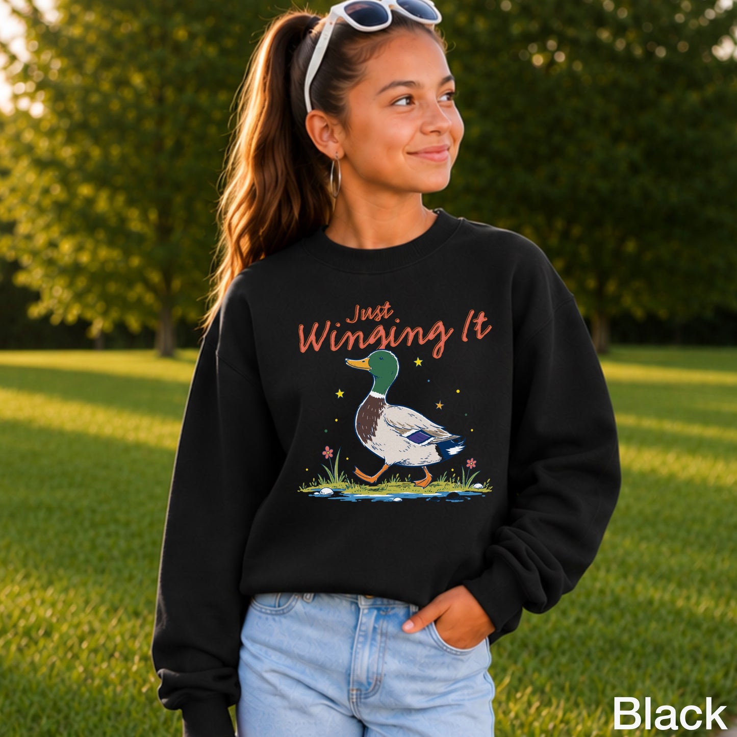 Just Winging It Youth Crewneck Sweatshirt