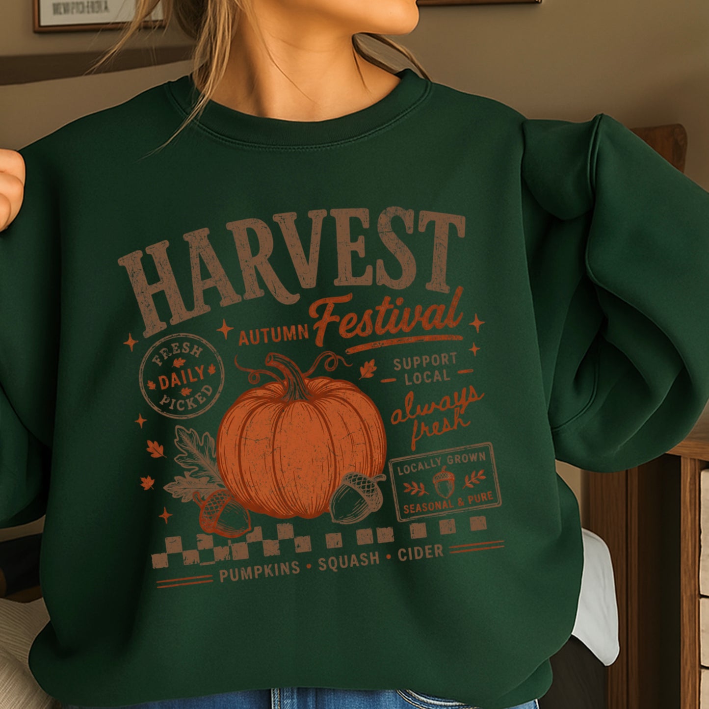 Harvest Festival Fall Crewneck Sweatshirt