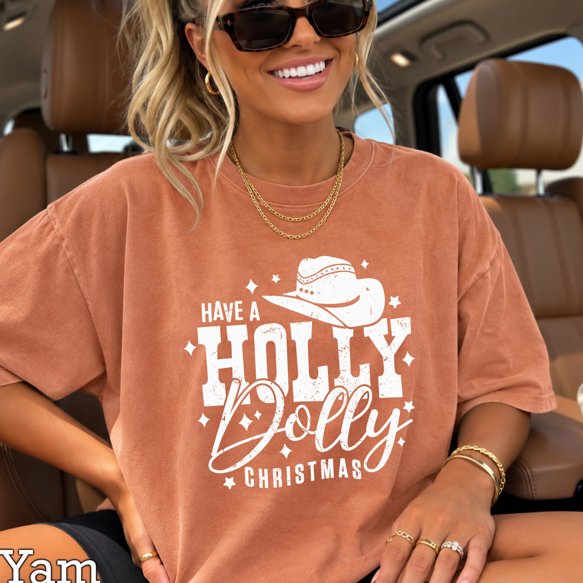 Have A Holly Christmas Comfort Color Graphic Tee