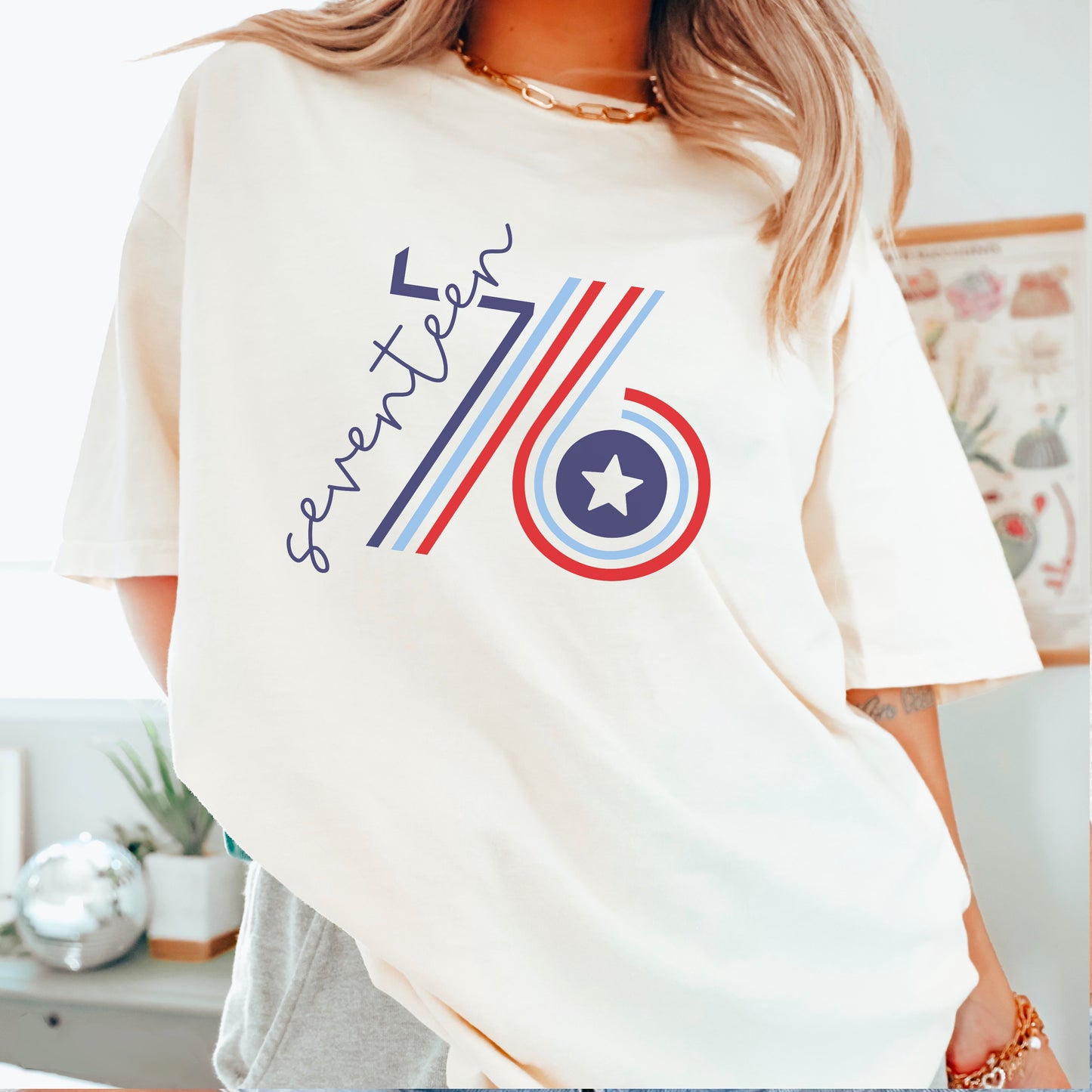 Retro 1776 Comfort Color Graphic Tee
