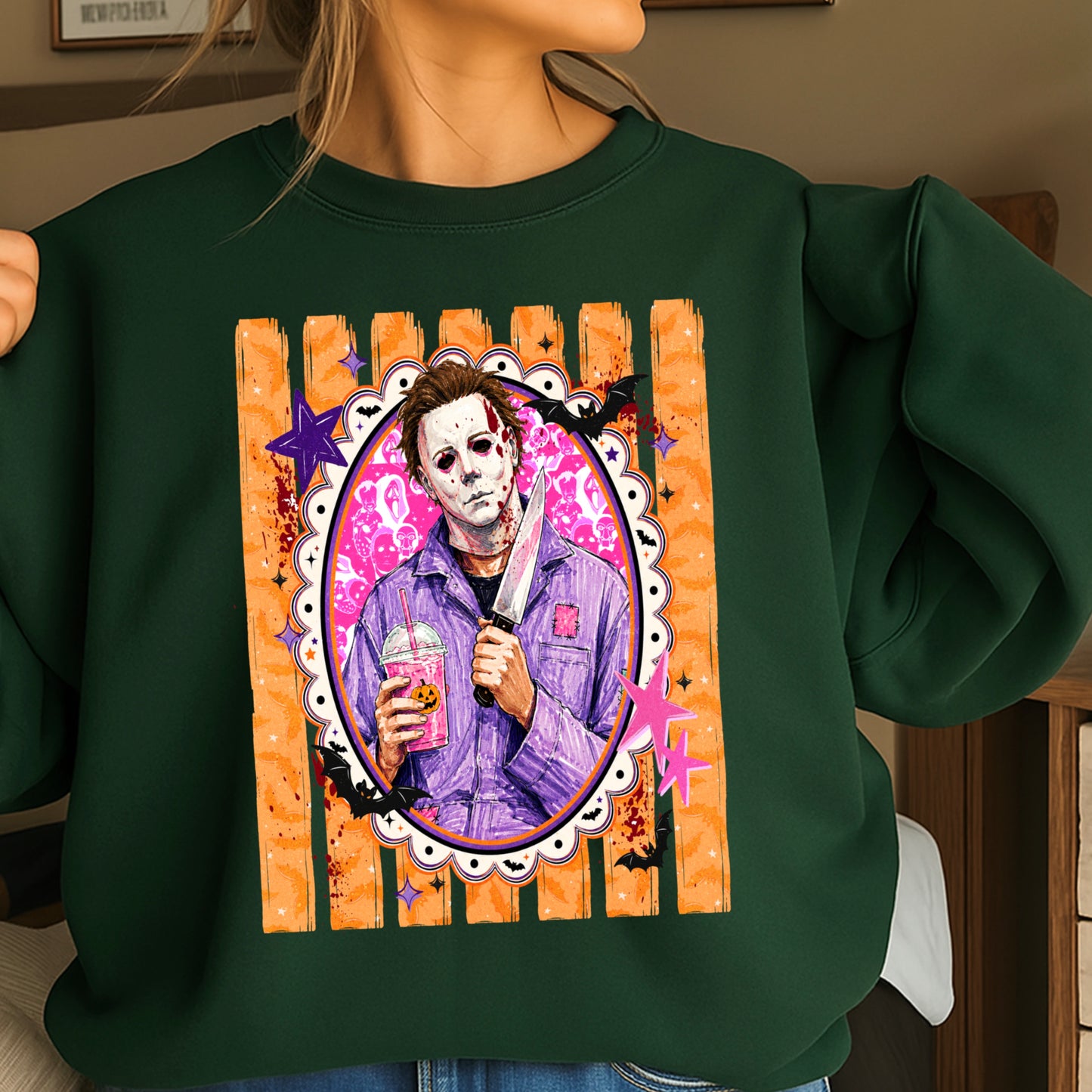 Horror Film Character Crewneck Sweatshirt