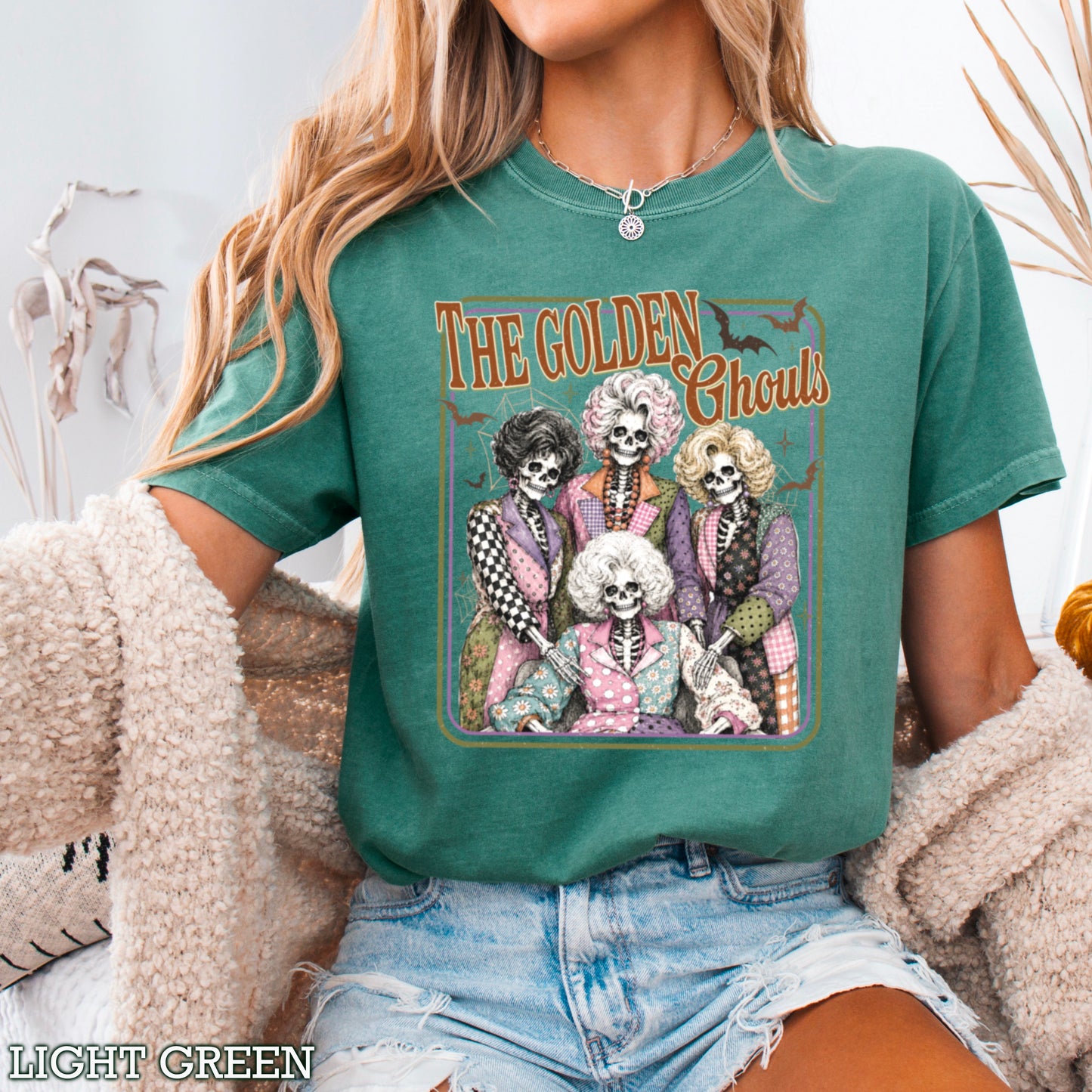 The Golden Ghouls Comfort Color Graphic Tee