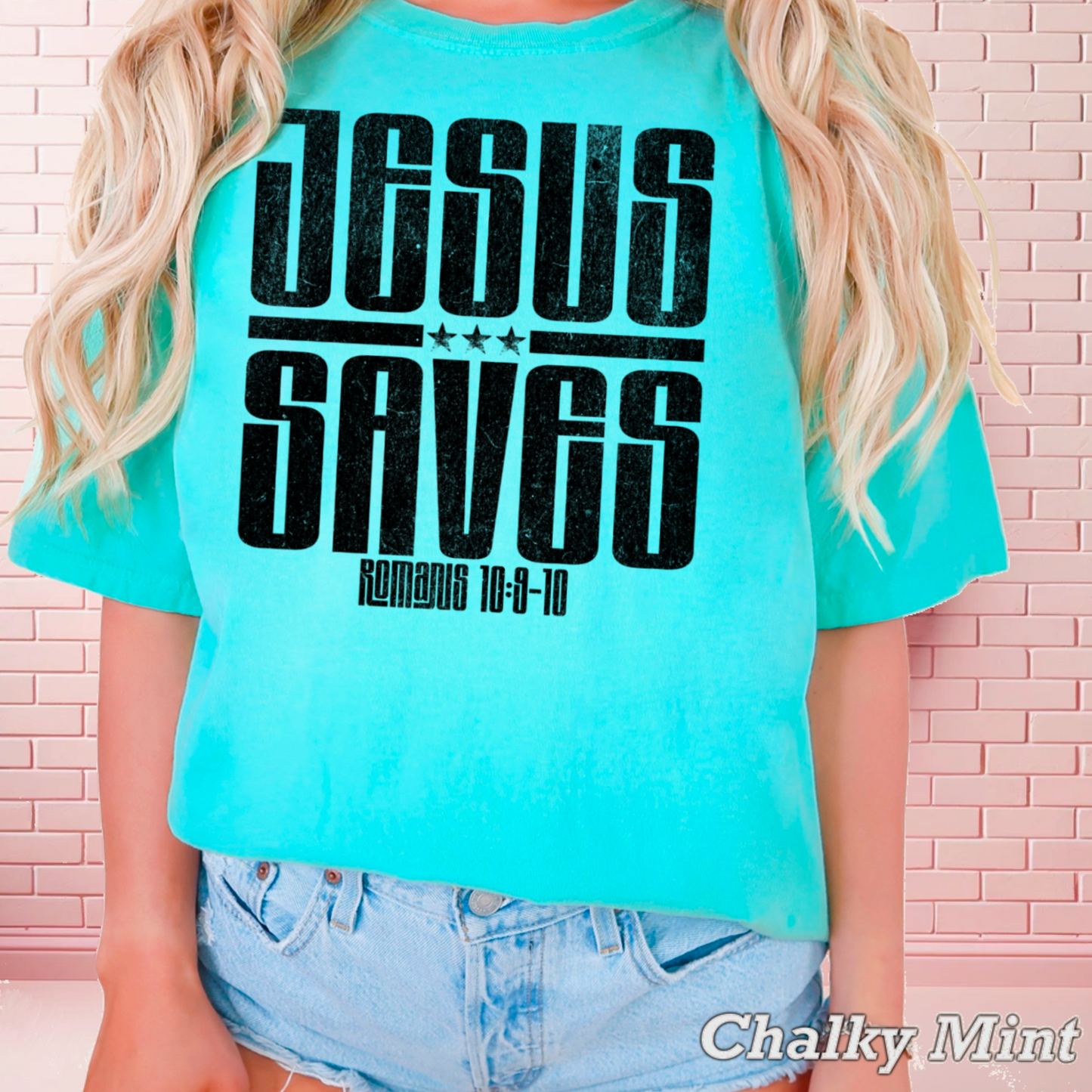Jesus Saves Comfort Color Graphic Tee