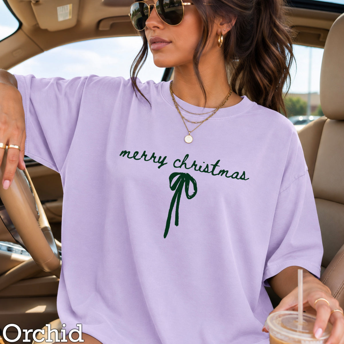 Merry Christmas Comfort Color Graphic Tee