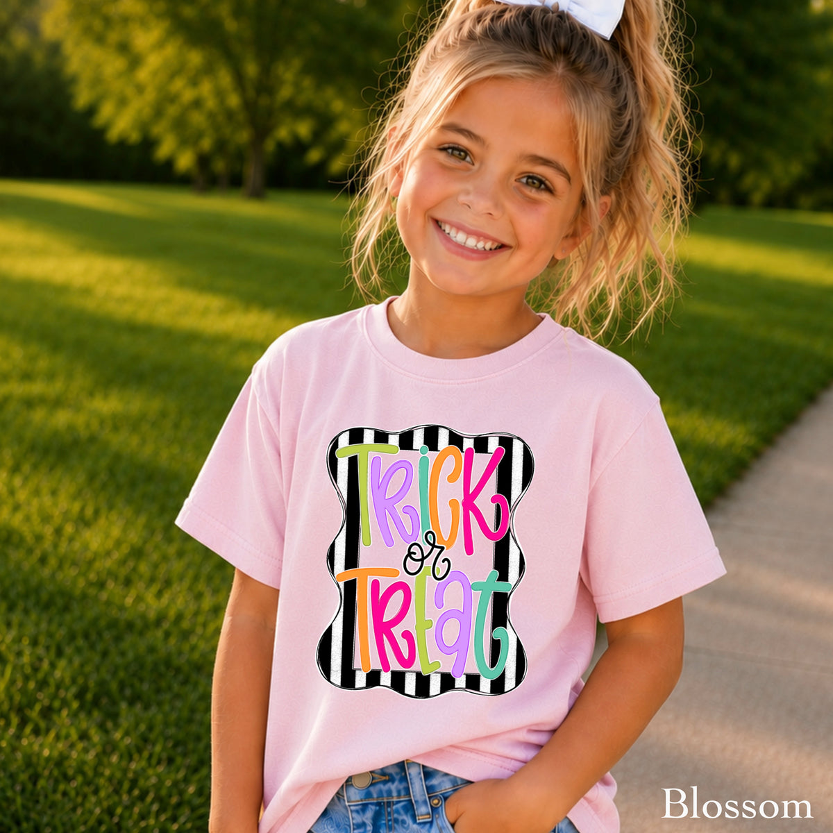 Trick Or Treat Halloween Youth Comfort Color T-Shirt