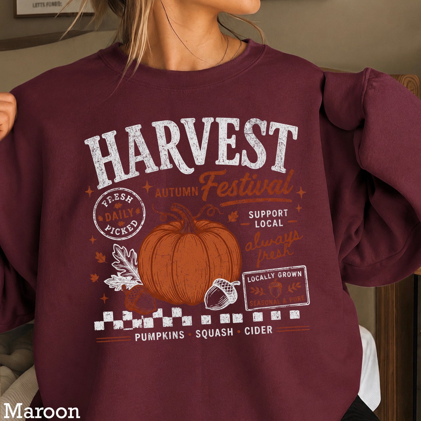 Harvest Festival Fall Crewneck Sweatshirt