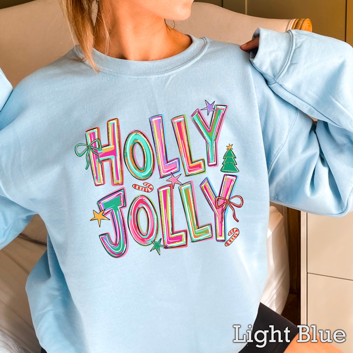 Holly Jolly Christmas Crewneck Sweatshirt