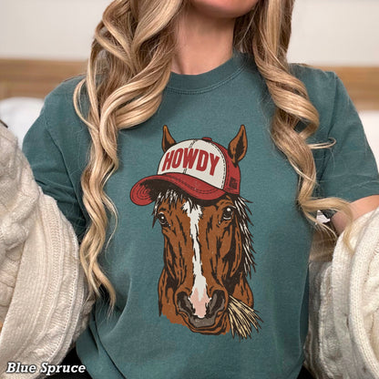 Howdy Horse Comfort Color Graphic Tee