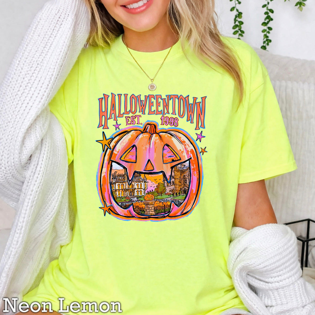Halloween Town Comfort Color Graphic Tee