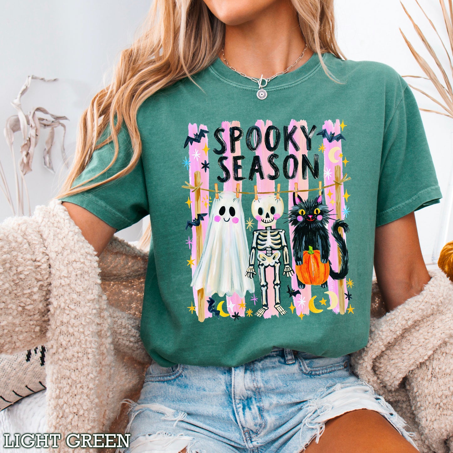 Spooky Season Halloween Comfort Color Graphic Tee