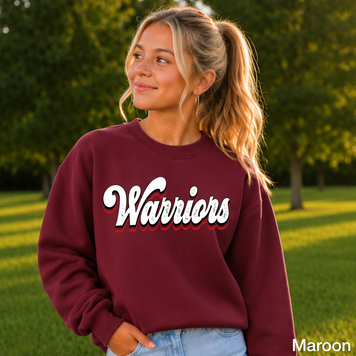 Warriors Youth Crewneck Sweatshirt