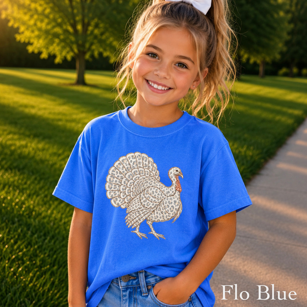 Turkey Thanksgiving Youth Comfort Color T-Shirt