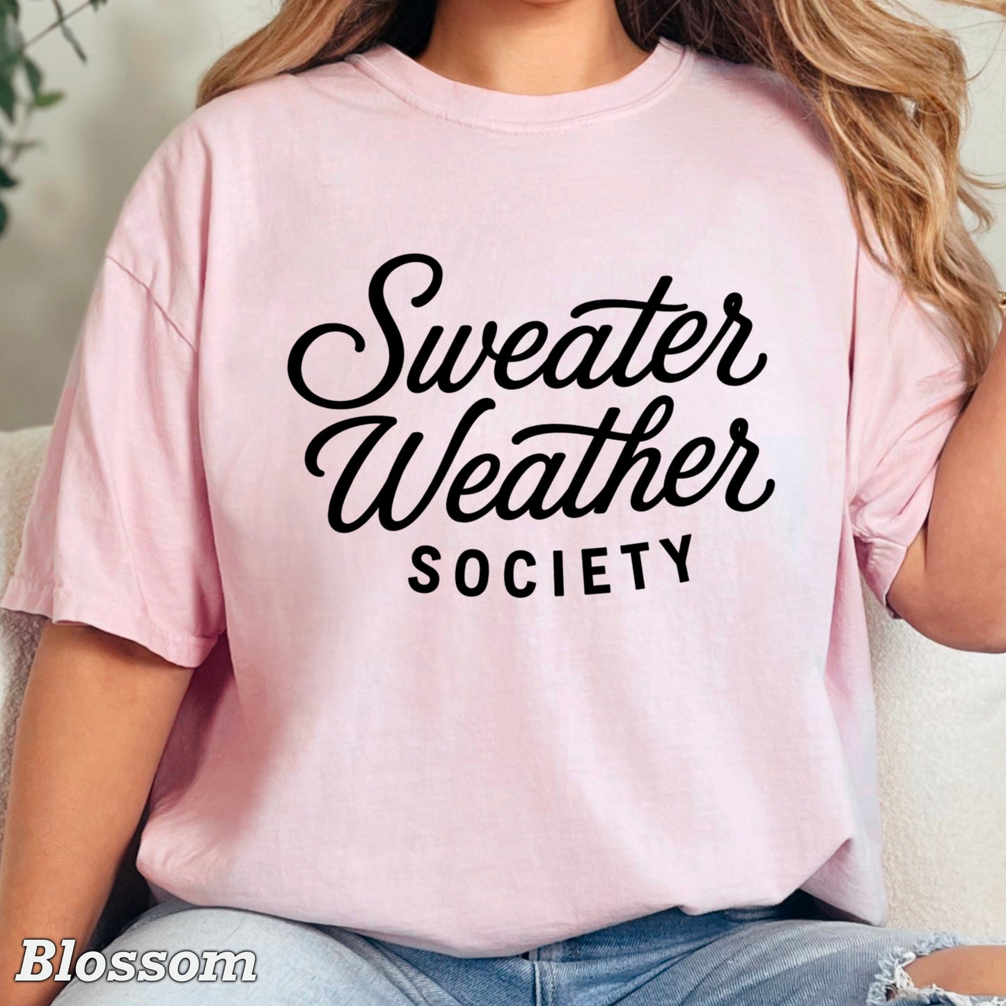Sweater Weather Society Comfort Color Graphic Tee