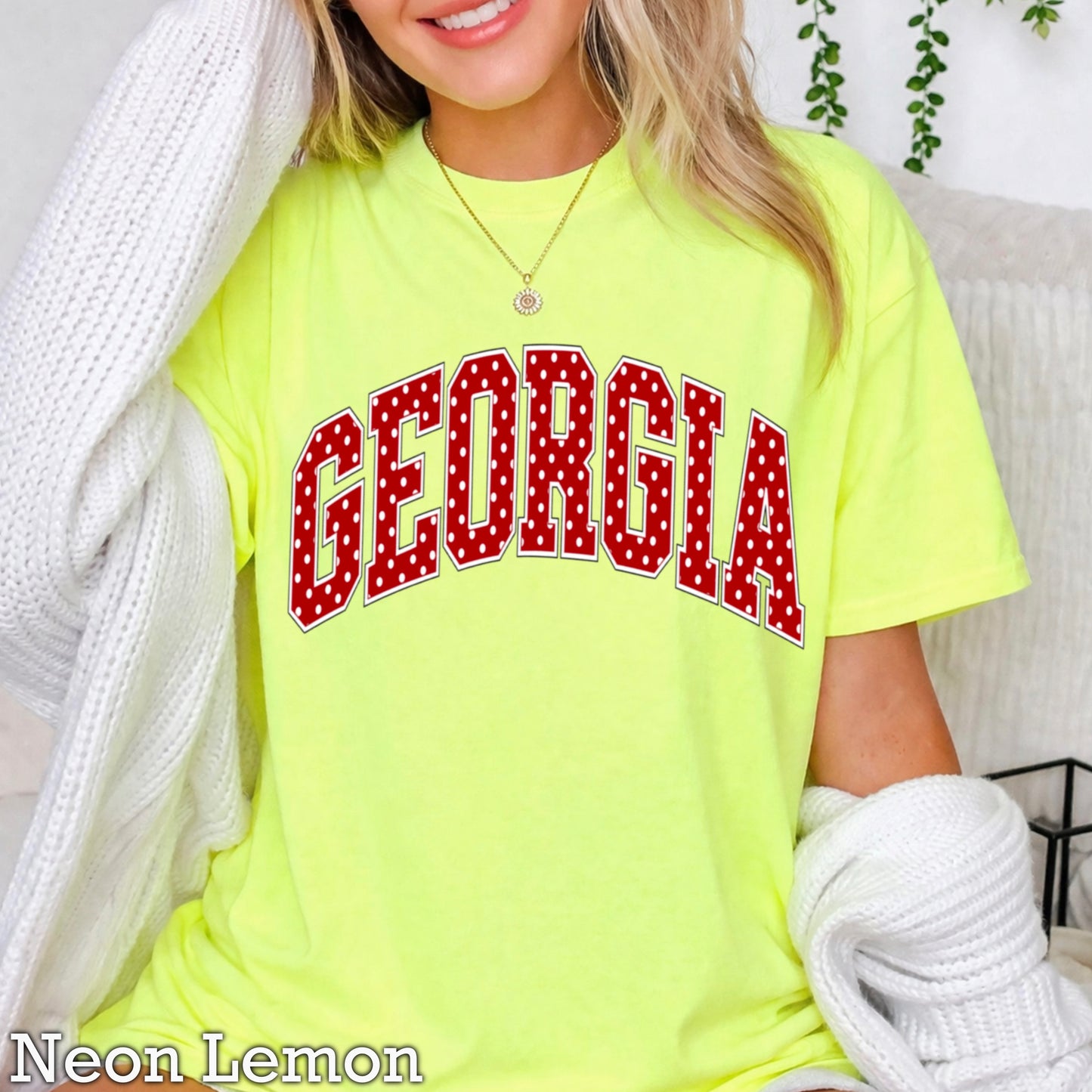 Georgia Polka Dot Comfort Color Graphic Tee