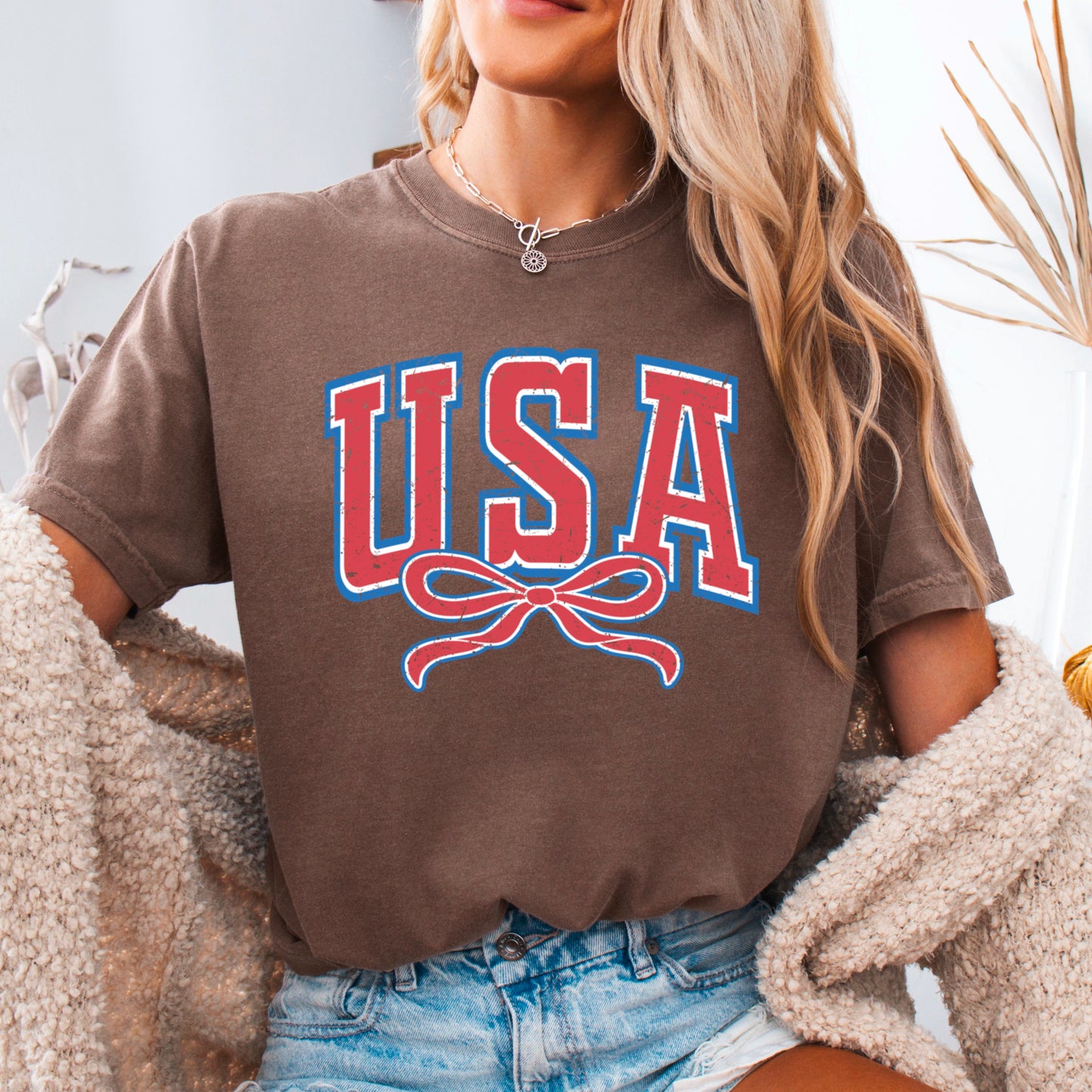 USA Coquette Comfort Color Graphic Tee