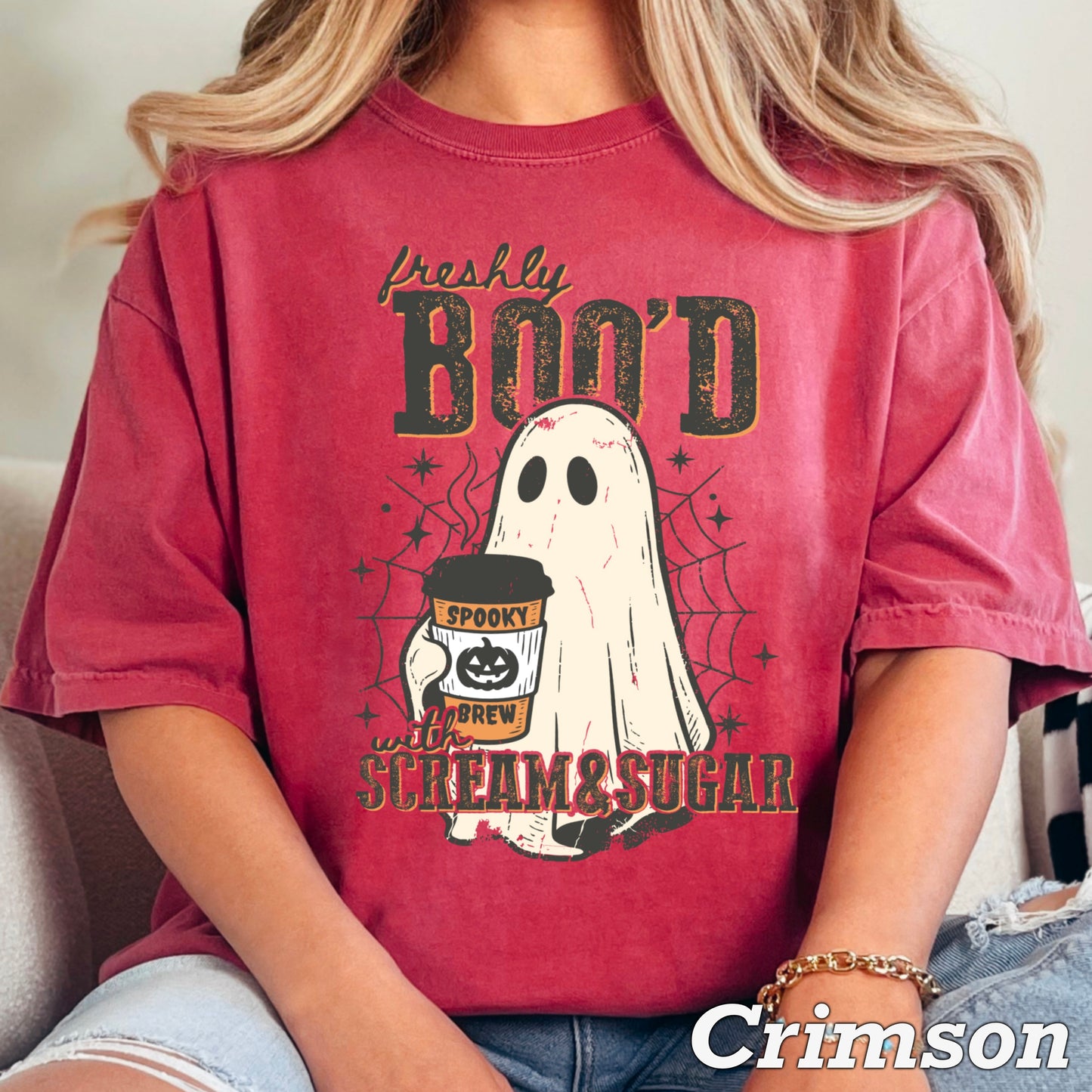 Freshly Boo’d Halloween Comfort Color Graphic Tee