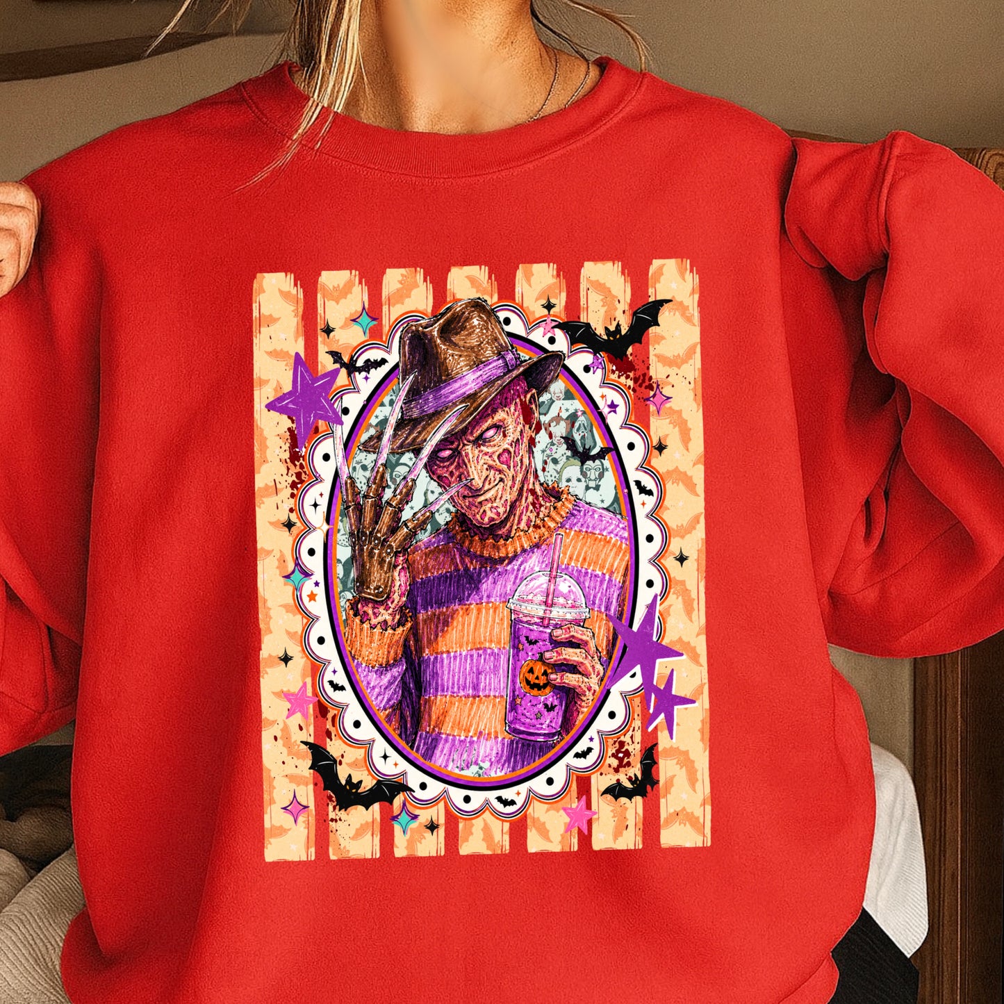 Horror Film Character Crewneck Sweatshirt