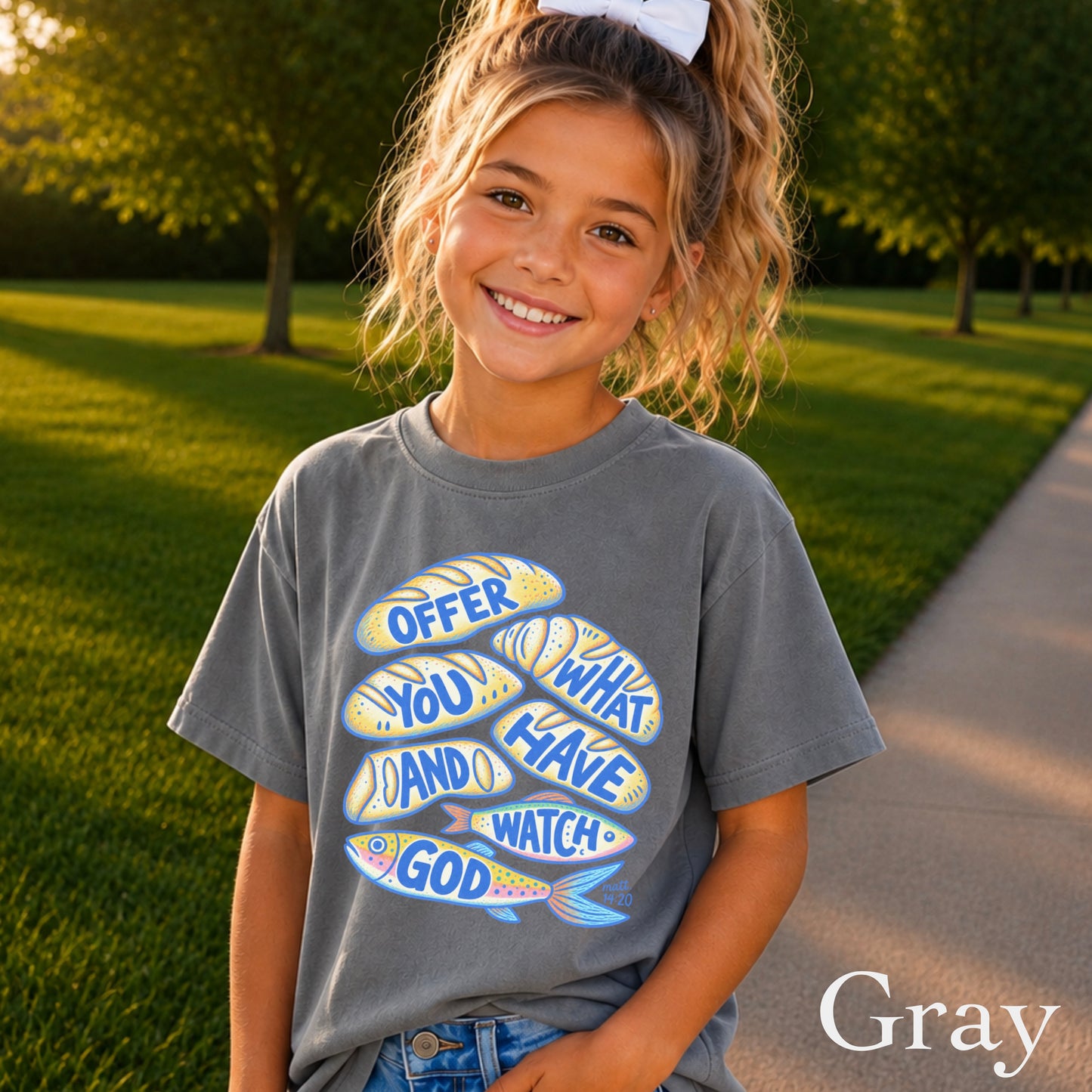 Offer What You Have And Watch God Youth Comfort Color T-Shirt