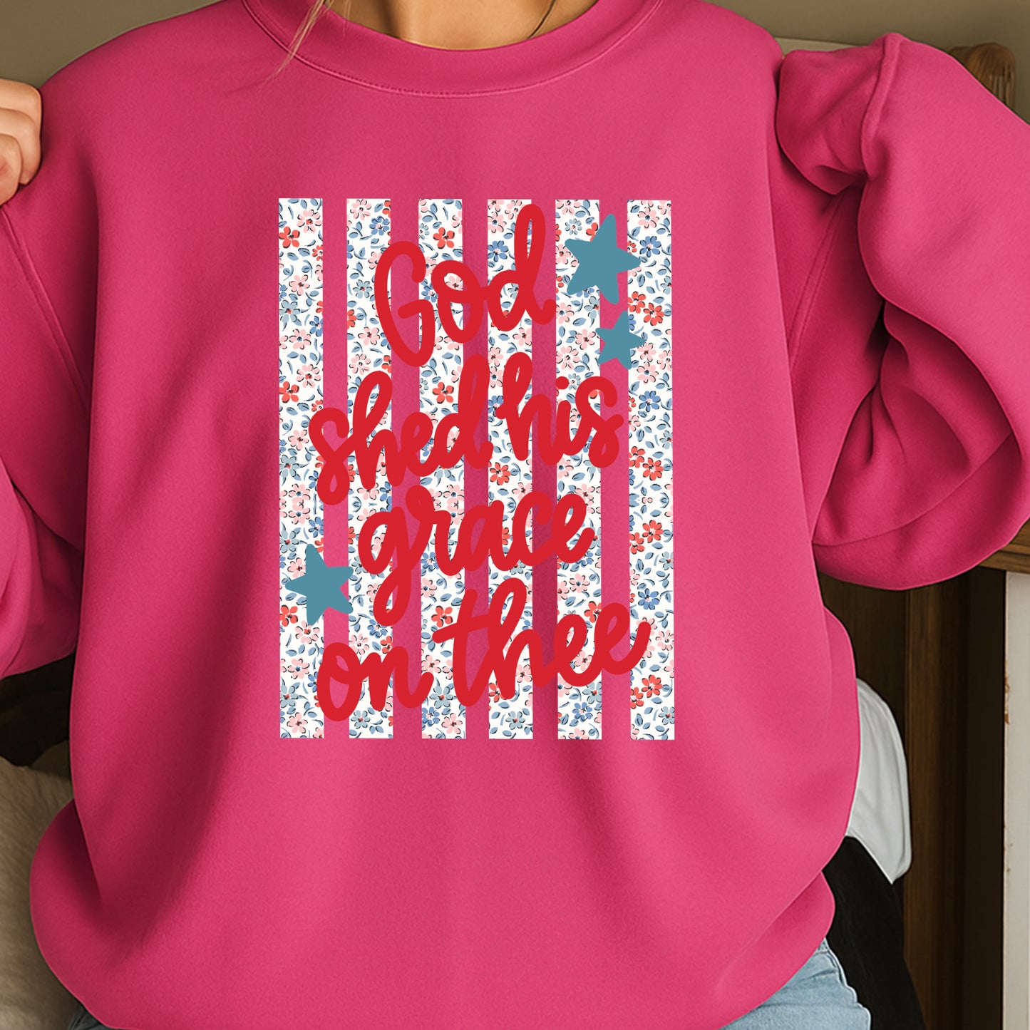 God Shed His Grace On Thee Crewneck Sweatshirt