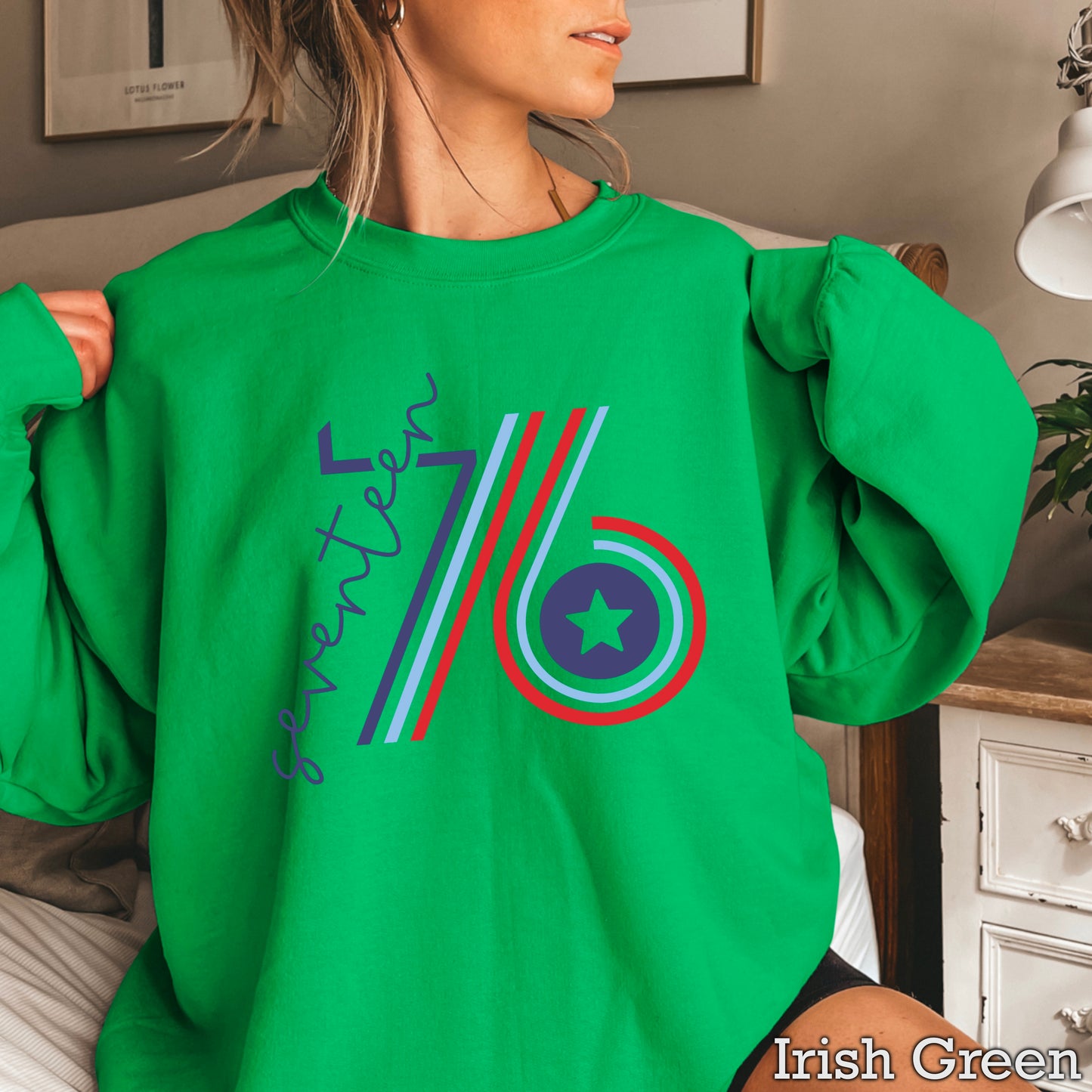 Retro 1776 Crewneck Sweatshirt