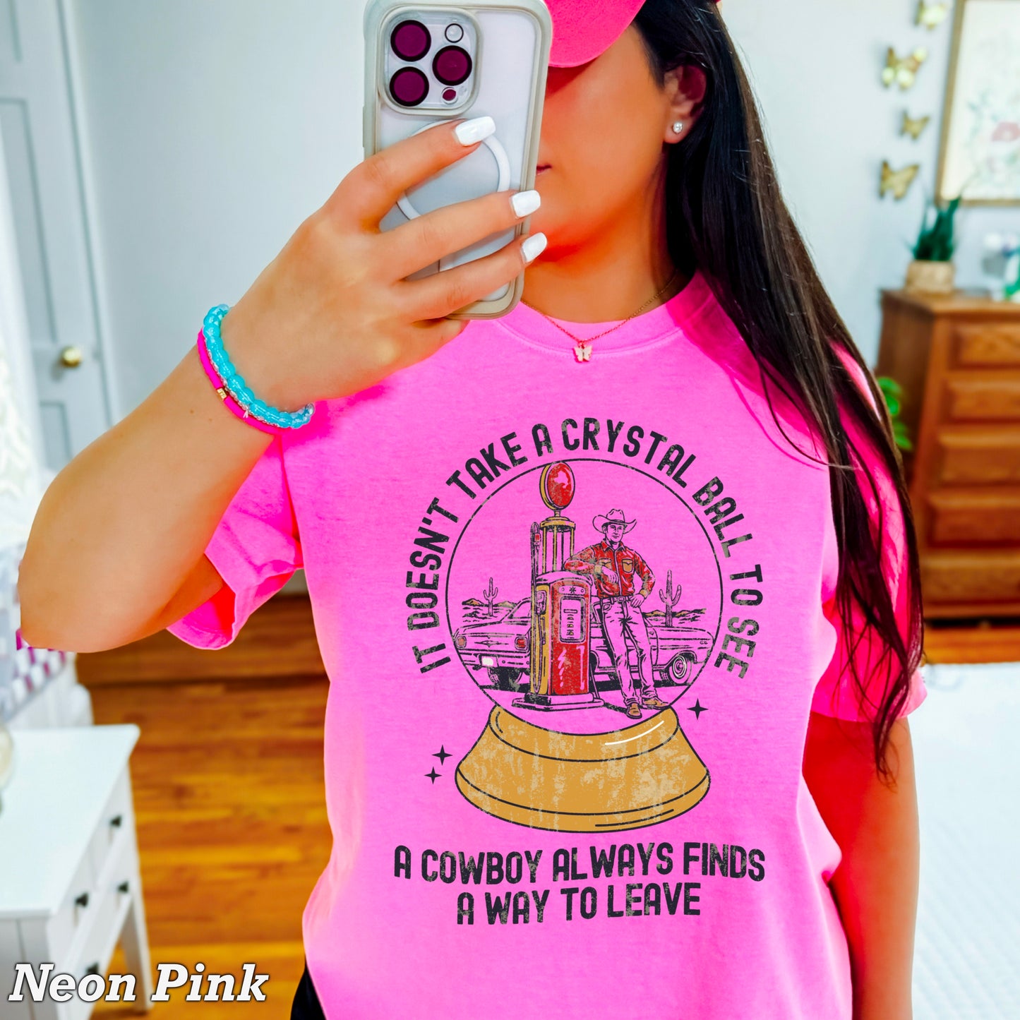A Cowboy Finds A Way To Leave Western Comfort Color Graphic Tee