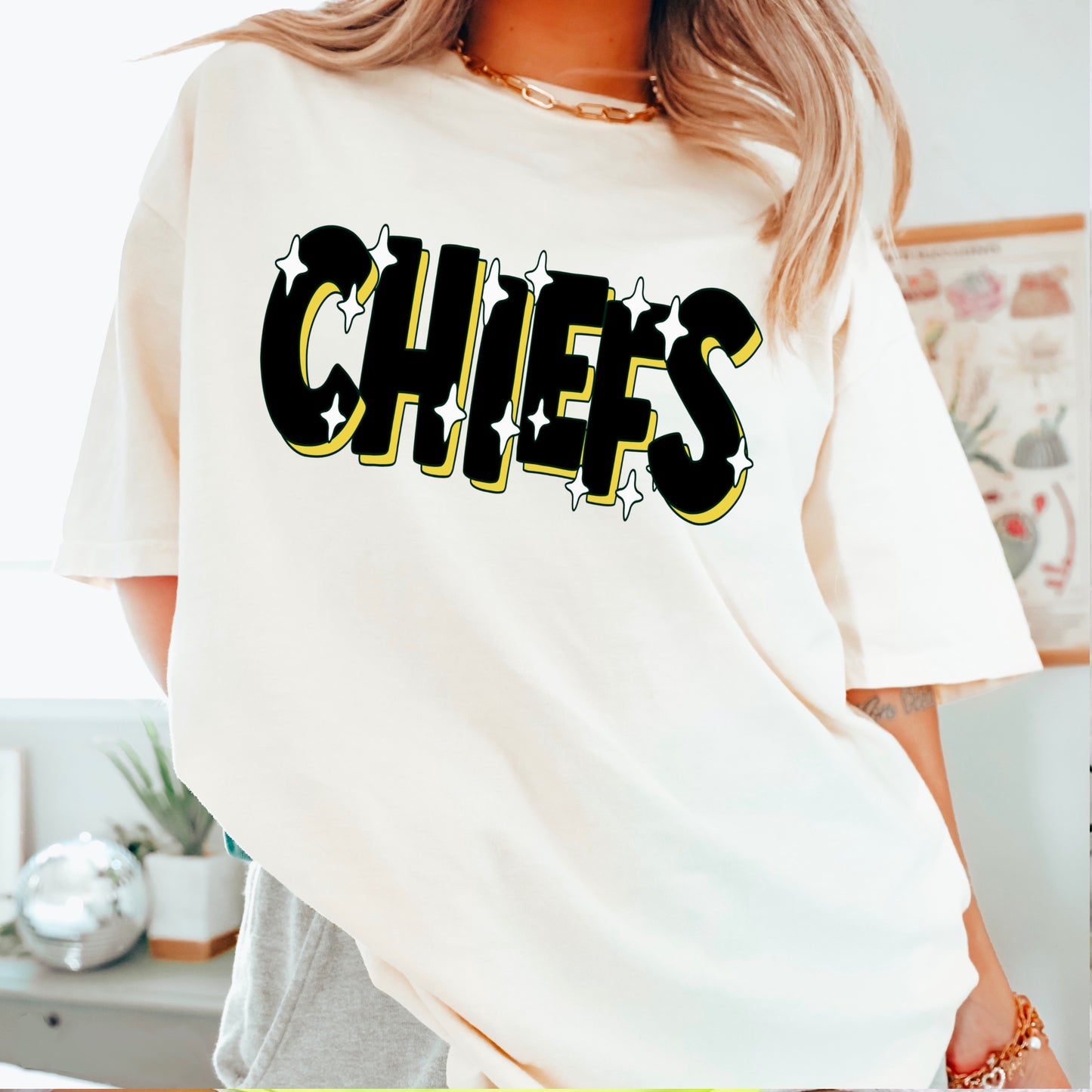 Chiefs  Comfort Color Graphic Tee