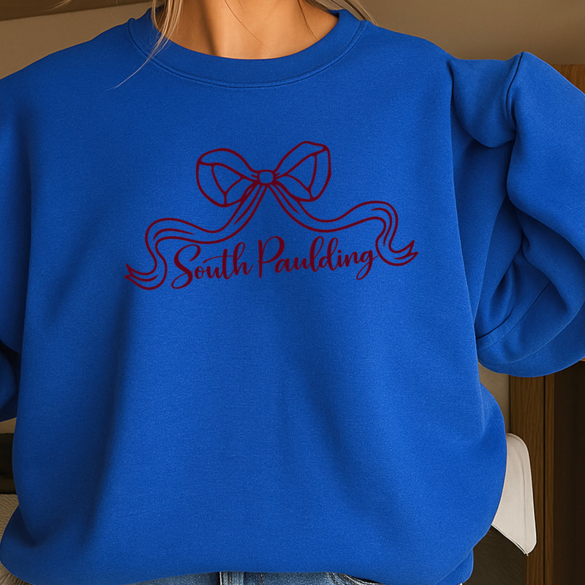 Spartans Coquette Bow Crewneck Sweatshirt