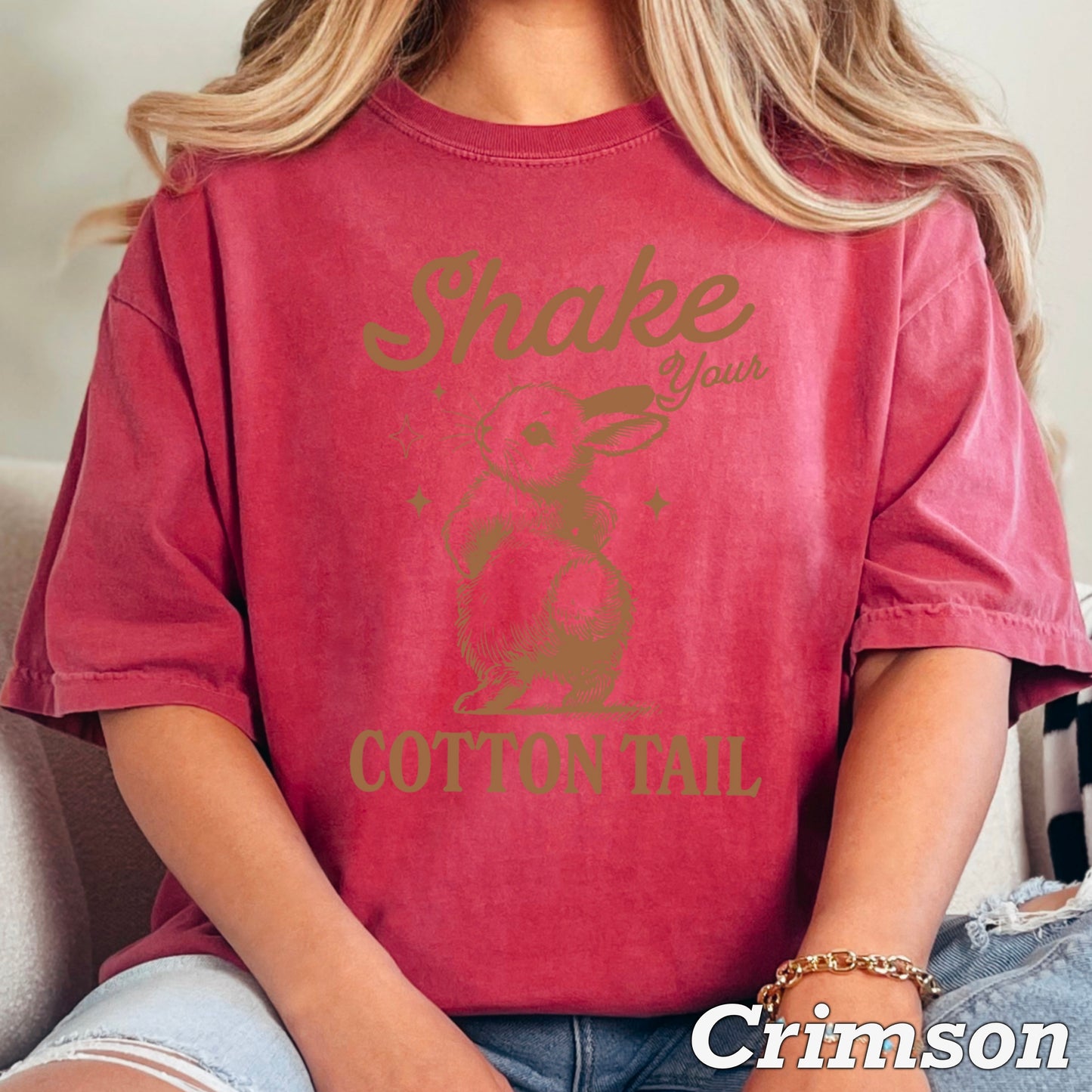 Shake Your Cotton Tail Easter Comfort Color Graphic Tee