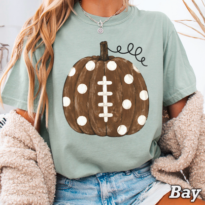 Pumpkin Football DTF Transfer
