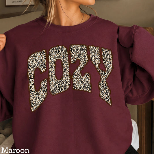 Leopard Cozy Crewneck Sweatshirt