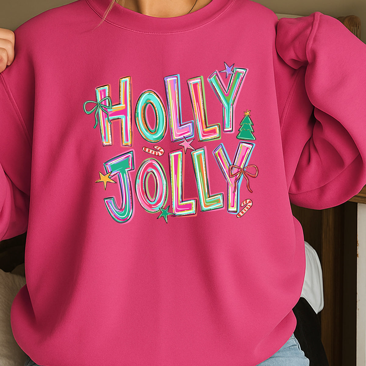 Holly Jolly Christmas Crewneck Sweatshirt