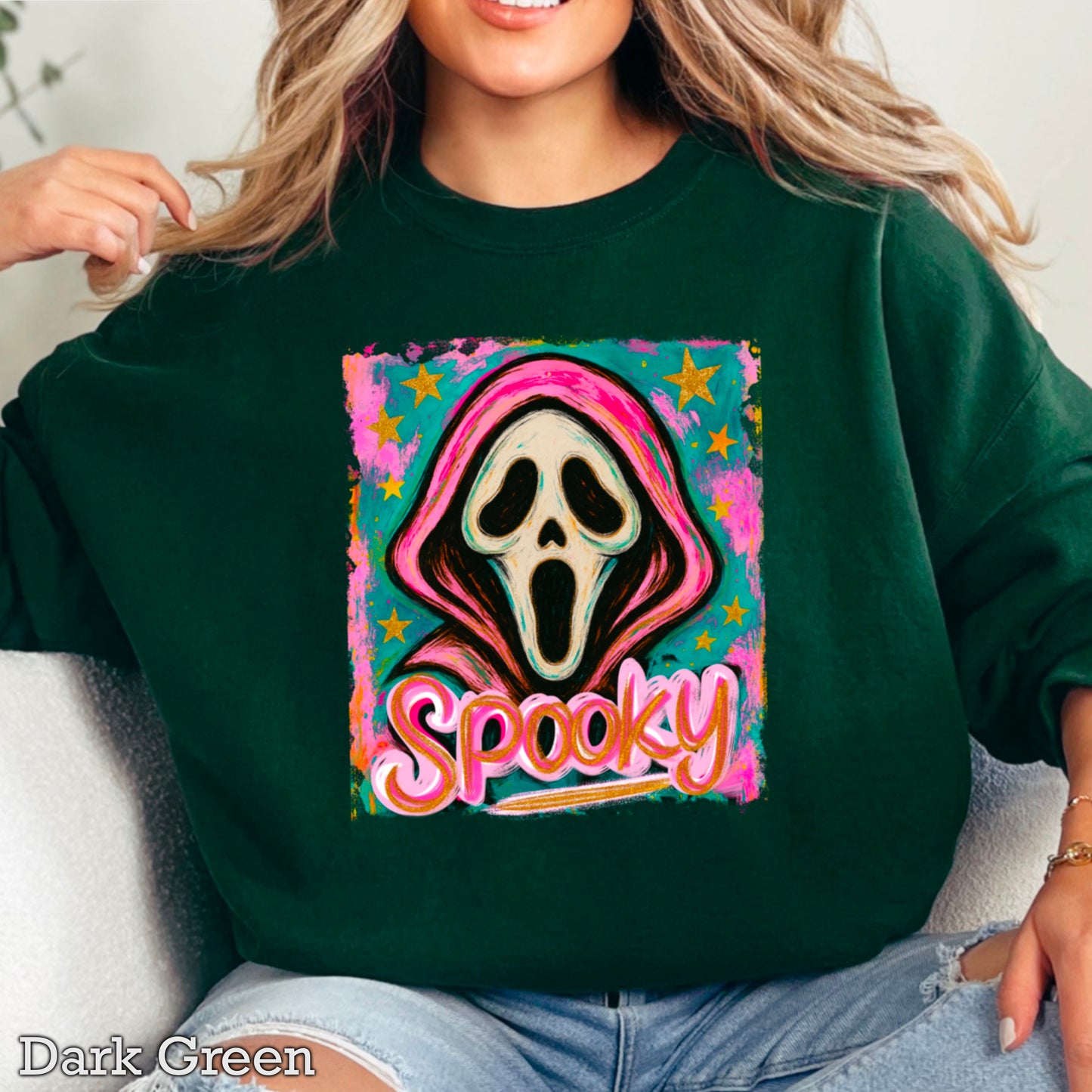 Spooky Floral Crewneck Sweatshirt