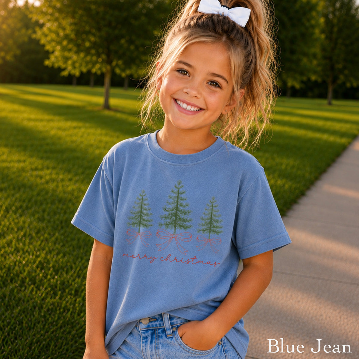 Merry Christmas Youth Comfort Color T-Shirt