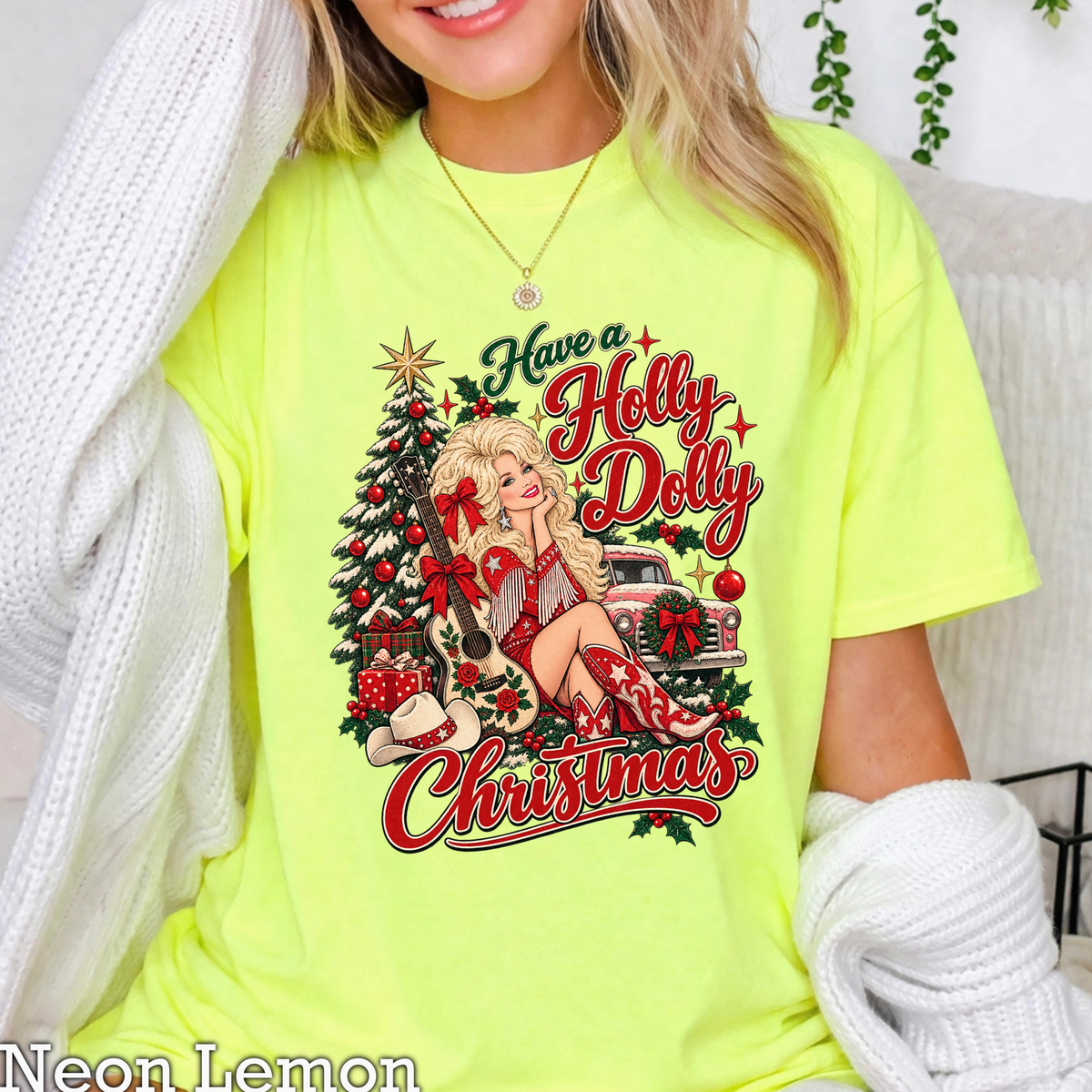 Have A Holly Christmas Comfort Color Graphic Tee